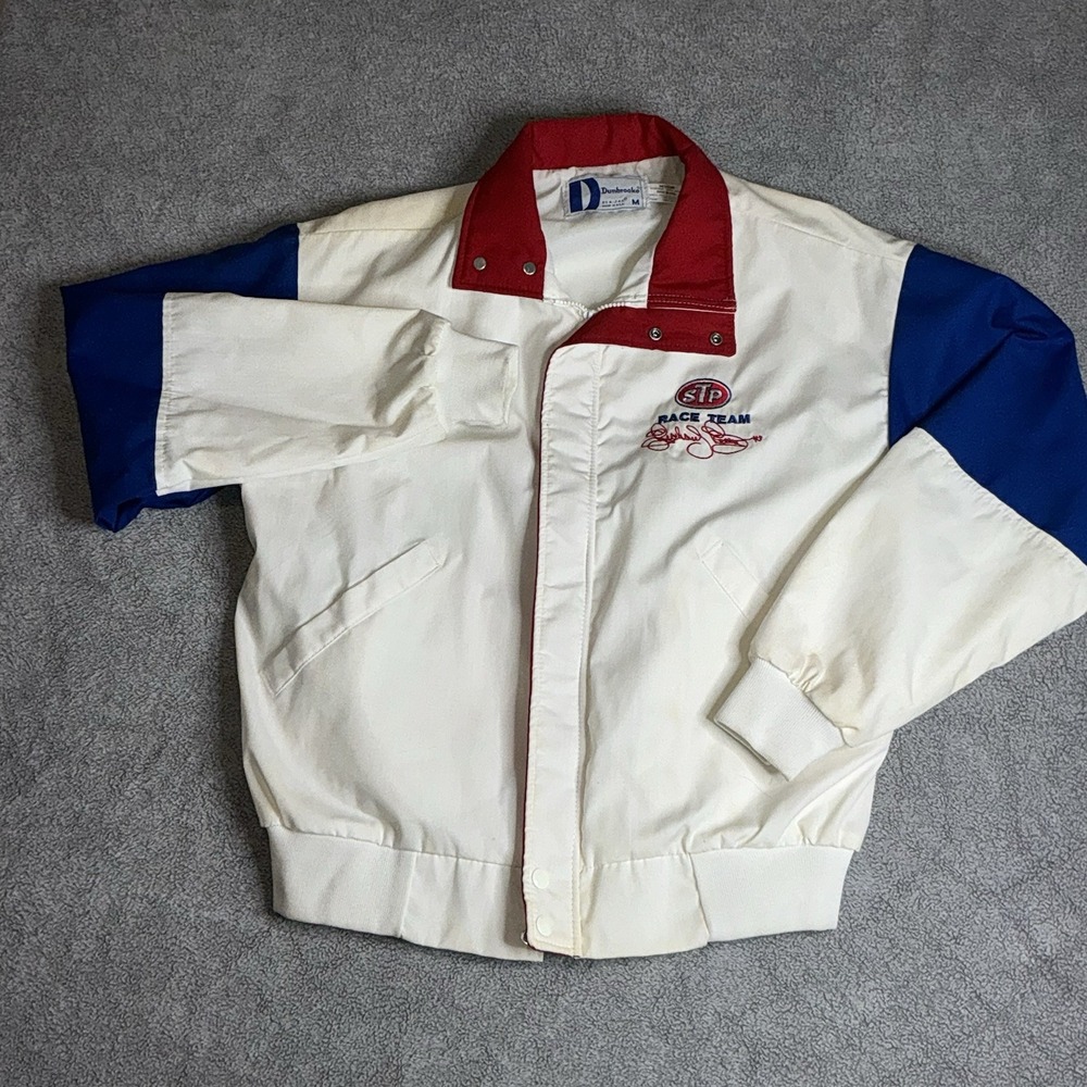 Vintage NASCAR Richard Petty Racing Team Jacket size M Dunbrooke Made‎ USA
